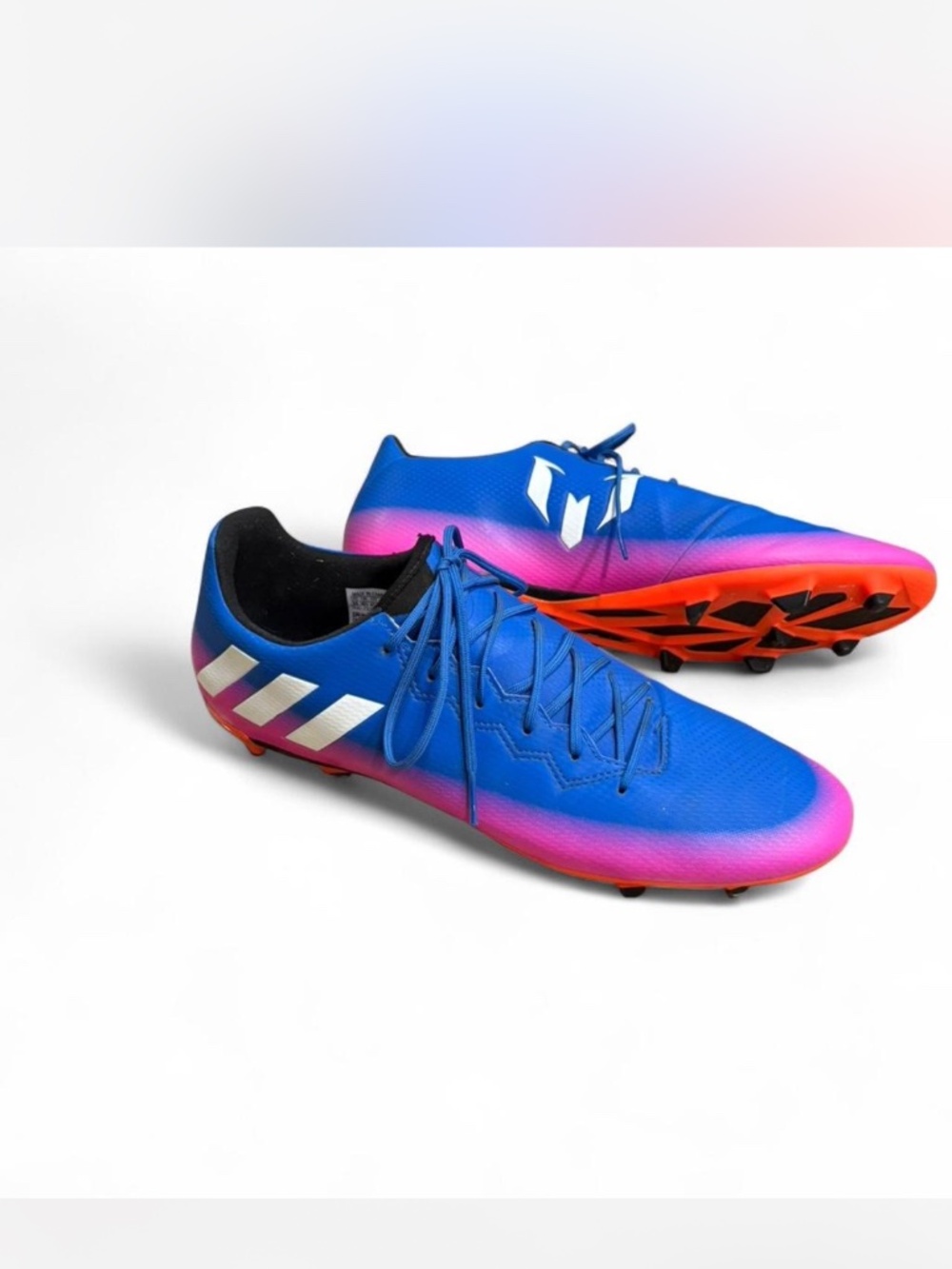 Adidas Messi 16.3 FG "Blue Blast" Soccer Cleats - Men's Size 11 (BA9021)